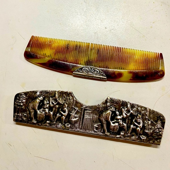 VINTAGE Hans Jensen Silver Plate Comb Holder - Picture 3 of 3